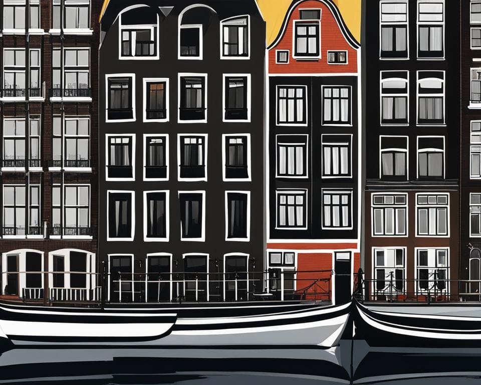 historische grachtenpanden in Amsterdam