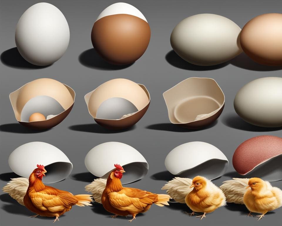 hoe komt een ei uit een kip