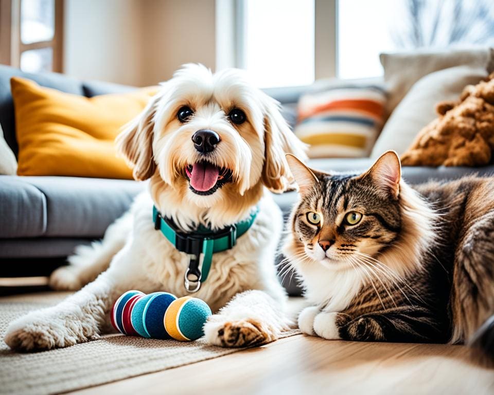 honden en katten samen in huis