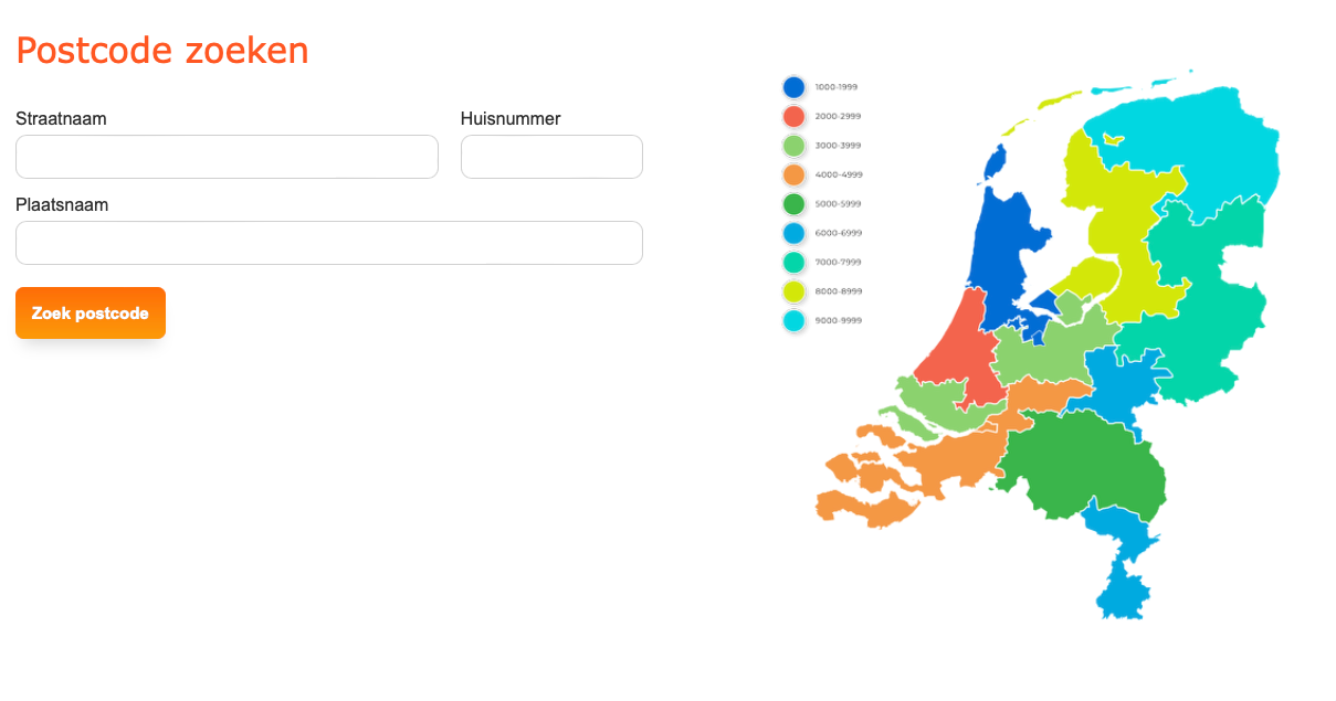 postcode zoeken