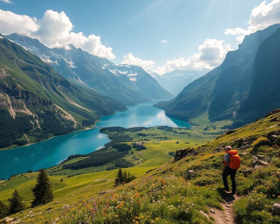 Alpen landschap ontdekken