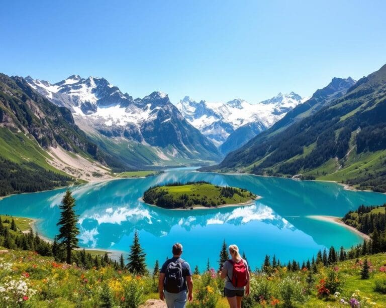 Bewonder de bergen en meren van de Alpen