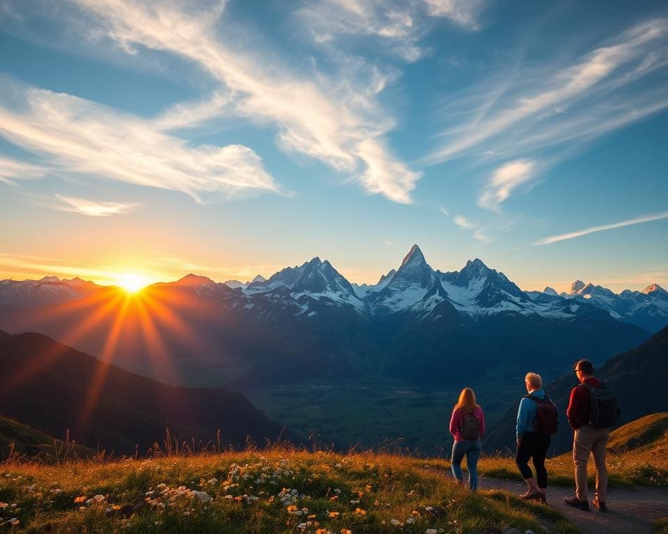 Bewonder de bergen van de Andes in Zuid-Amerika