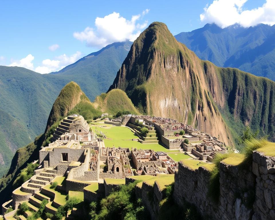 Bewonder de historische ruïnes van Machu Picchu