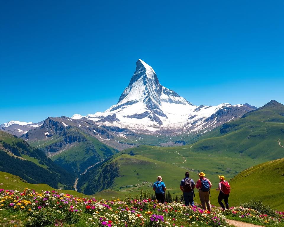 Bewonder de iconische bergen van de Matterhorn