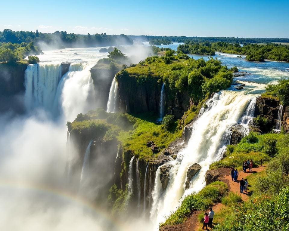 Bewonder de iconische watervallen van Victoria Falls