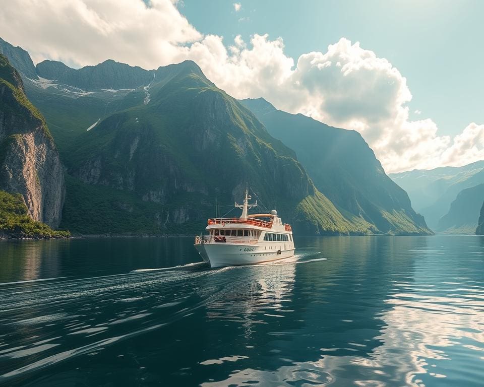 Geniet van een boottocht langs de Noorse fjorden