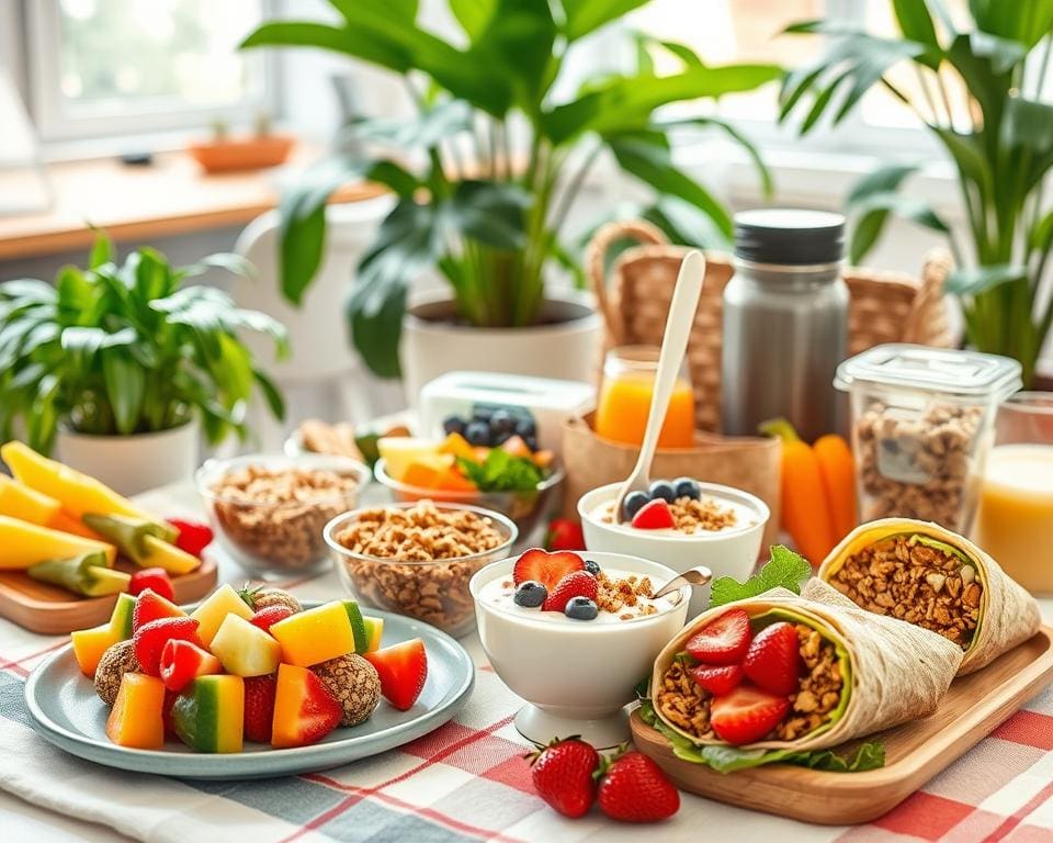 Gezonde snacks voor onderweg en tijdens het werk