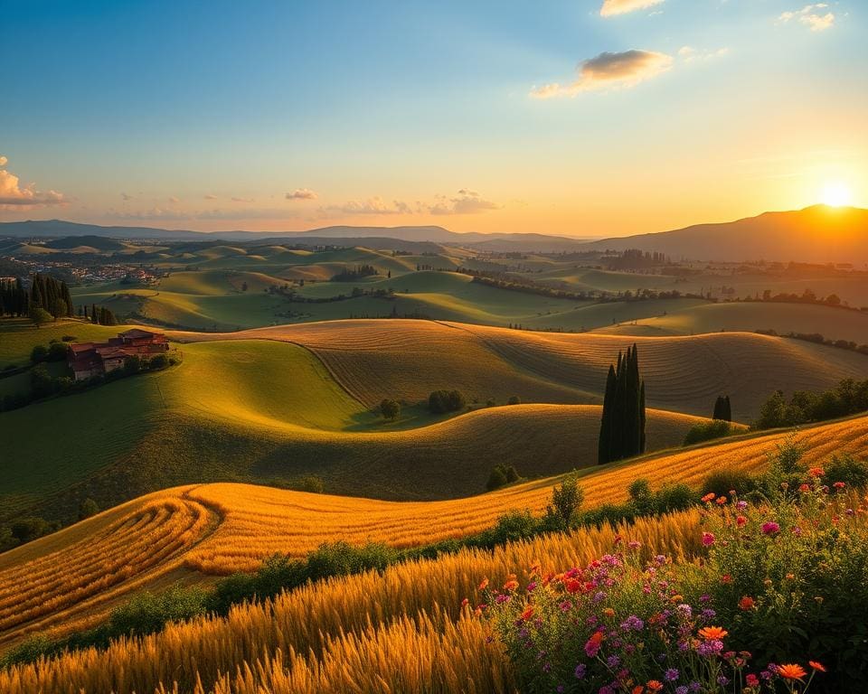 Ontdek de groene heuvels van Toscane, Italië