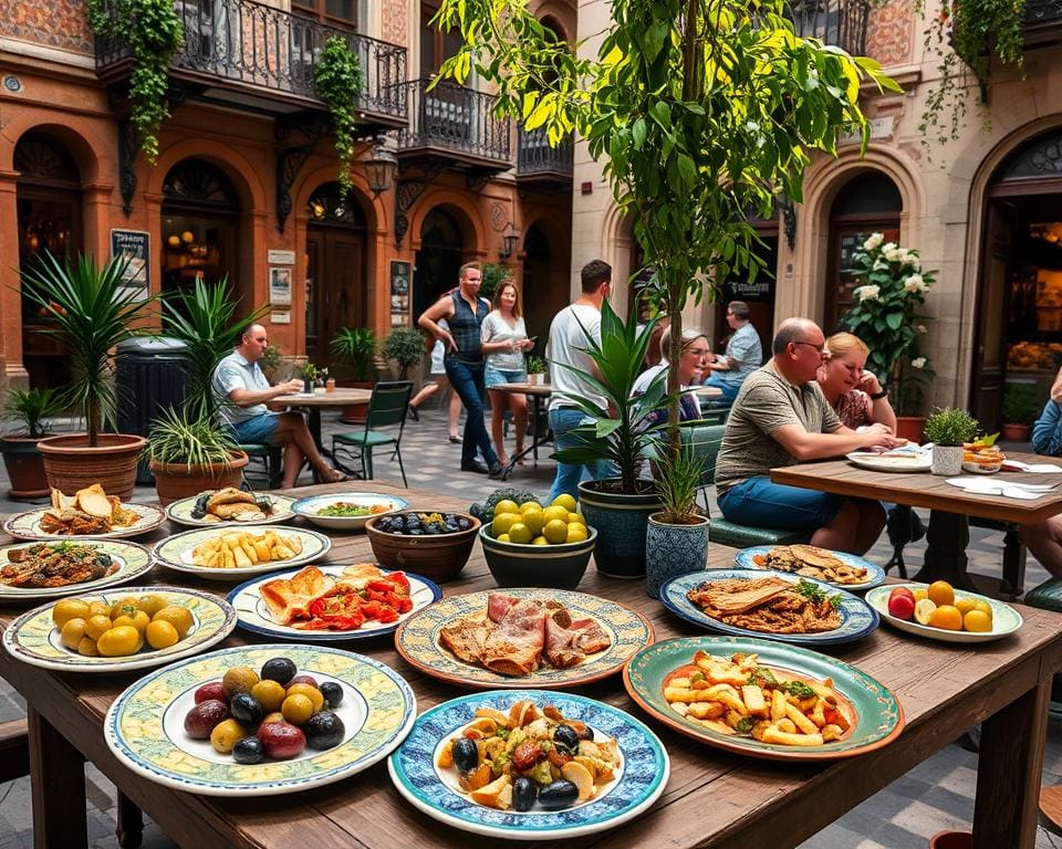 Proef de verse tapas in de straten van Sevilla