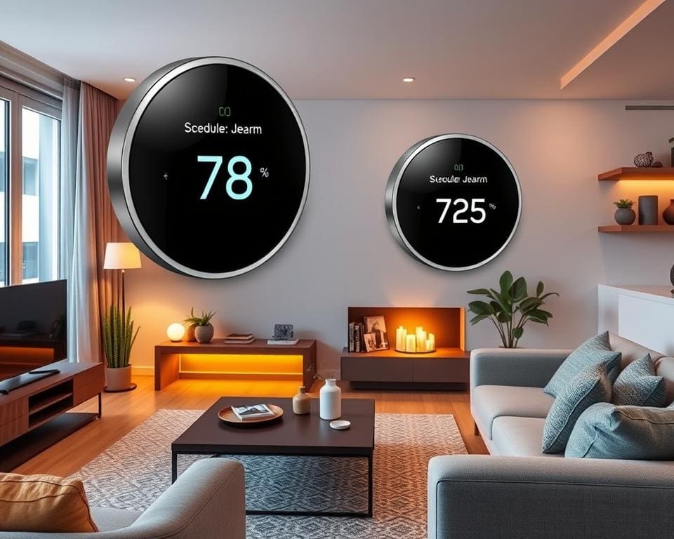 Slimme thermostaten met aanpasbare tijdschema's