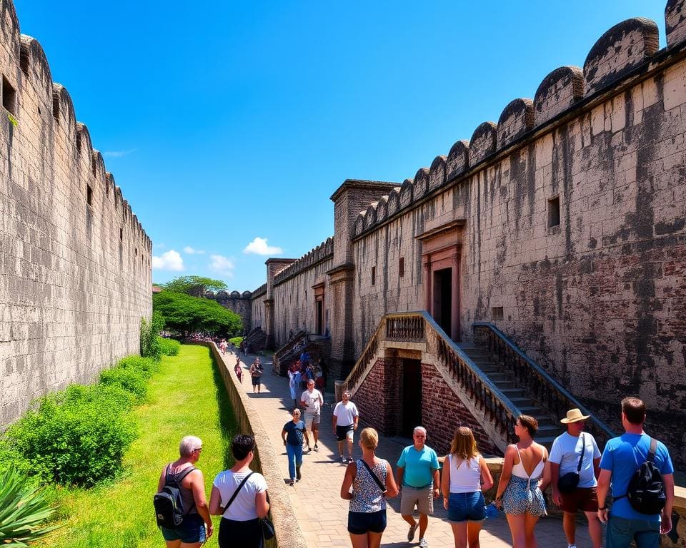 Verken de historische stadsmuren van Cartagena