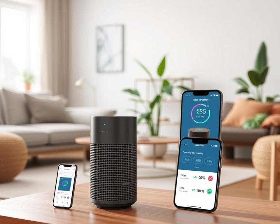 slimme luchtreinigers met app