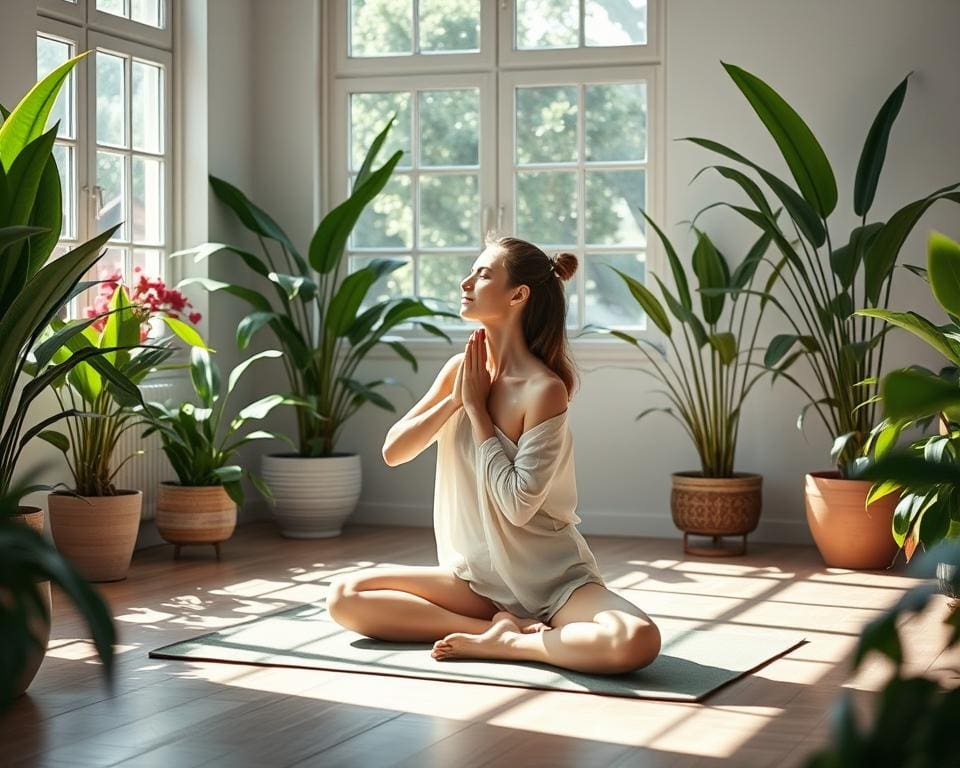 stress verminderen met yoga