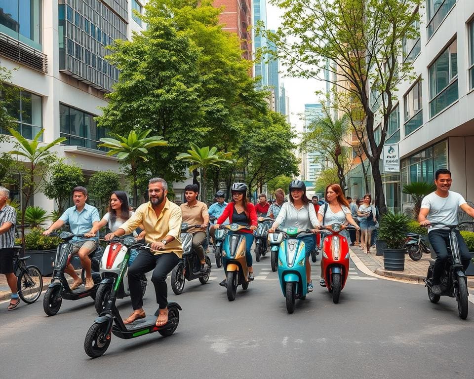 Duurzame mobiliteit met elektrische steps