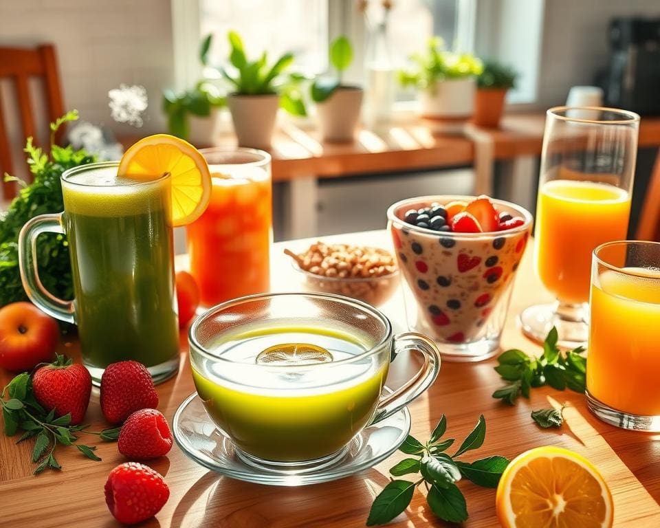 oppeppende drankjes in de ochtend