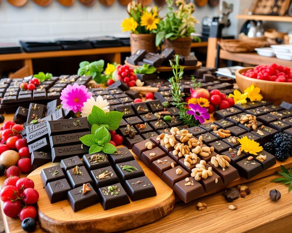 smaakontwikkeling chocolade creatie met lokale ingrediënten