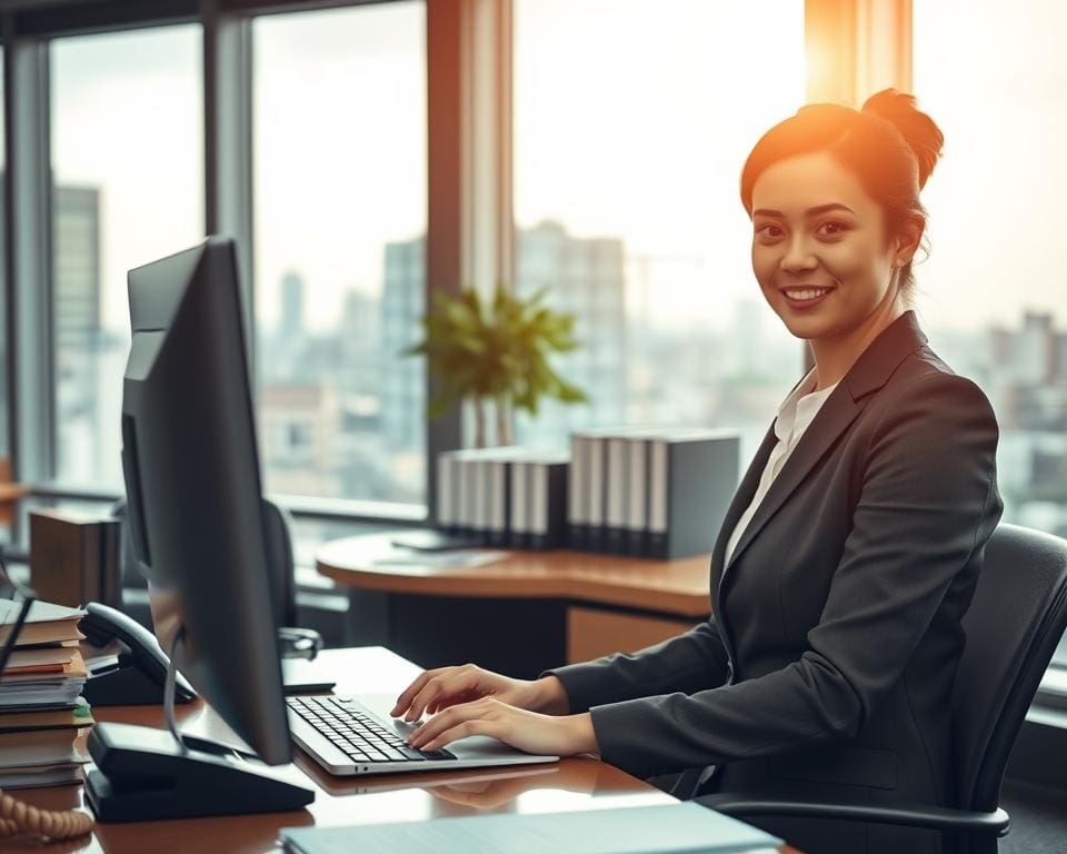 Hoe ondersteunt een juridisch secretaresse het kantoor?
