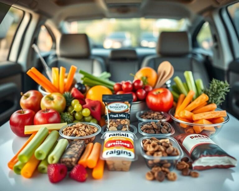 Wat is een gezonde snack voor in de auto?