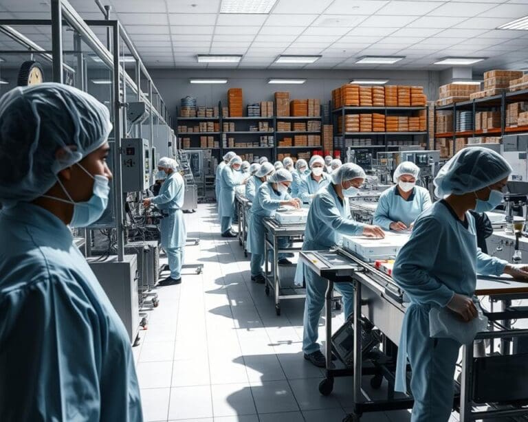 Welke shifts zijn er in productiebanen bij food?