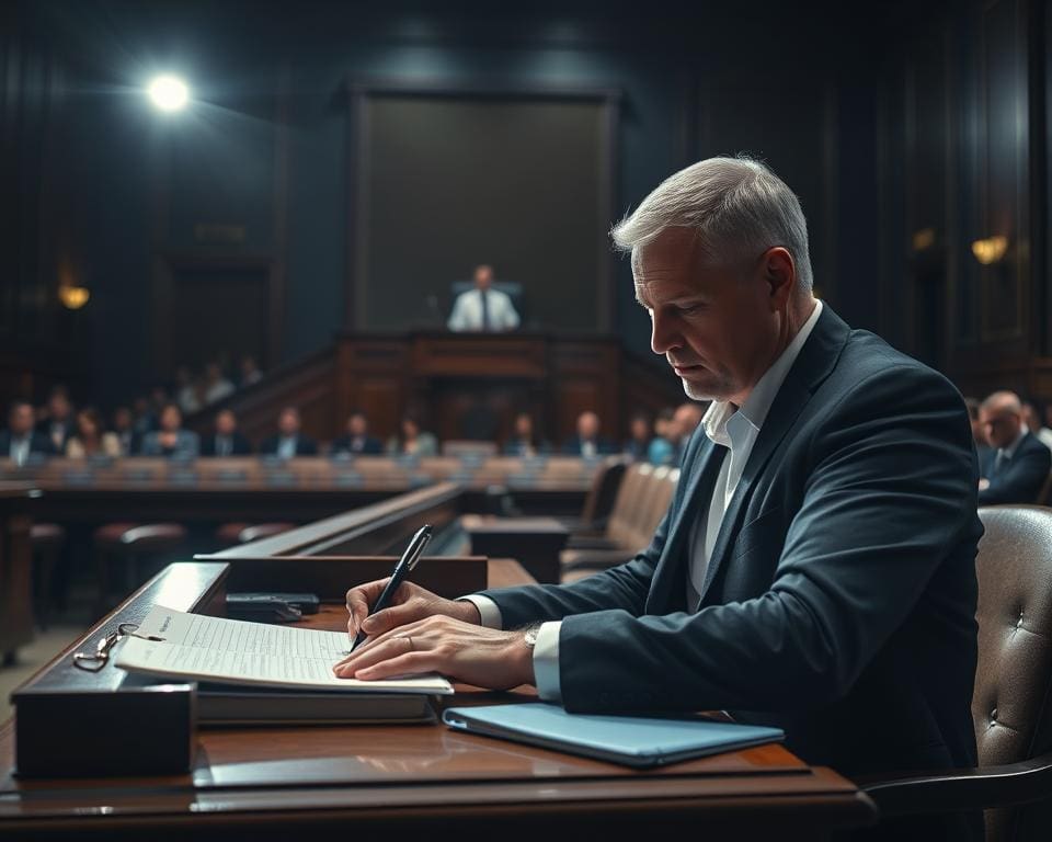 functie van de griffier in de rechtszaal