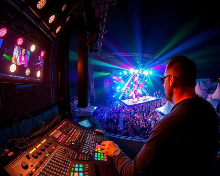 Hoe werkt een lichttechnicus op een festival?