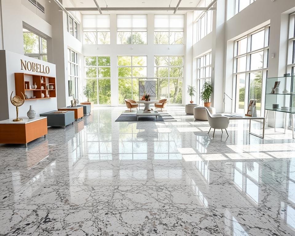 Waar vind je een terrazzo showroom zoals die van Nobello?