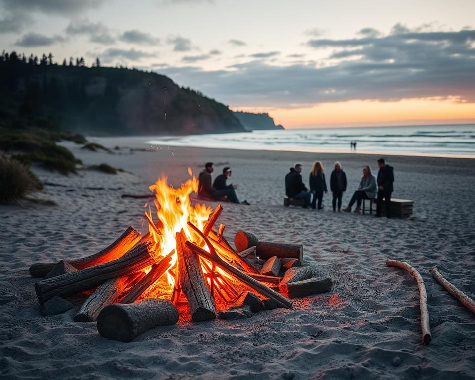 Wat gebeurt er bij kampvuur op het strand in Estland? 🇪🇪