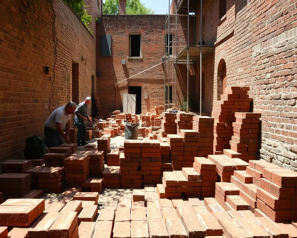 Wat vraagt hergebruik van bakstenen bij restauratie?