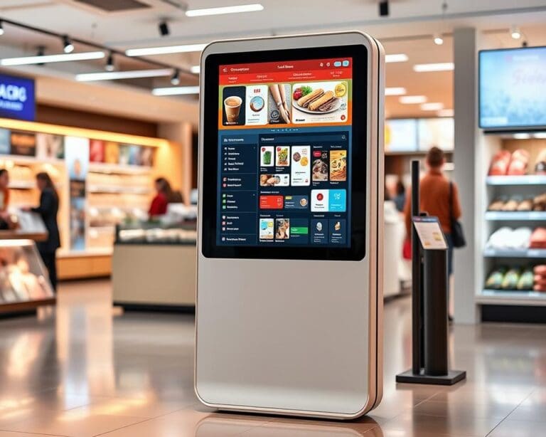 Welke functies heeft een interactieve bestelzuil?