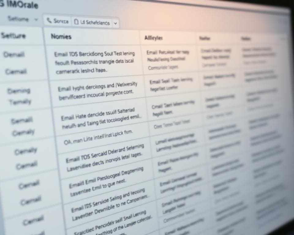 structuur in e-mailverkeer