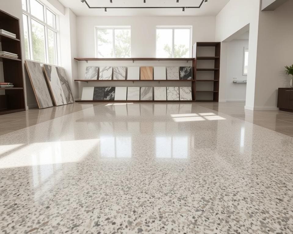 terrazzo vloer op maat
