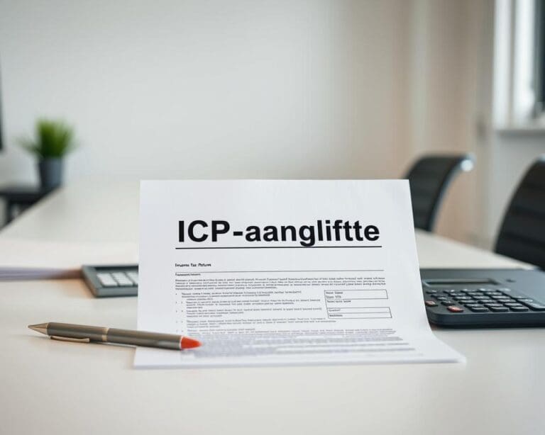 Waar vind je het formulier voor ICP-aangifte?