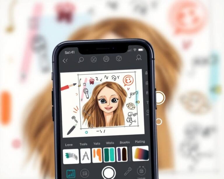 Welke app laat je tekenen op foto’s?