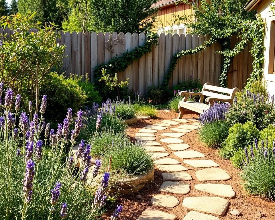 Hoe richt je een landelijke tuin onderhoudsarm in?