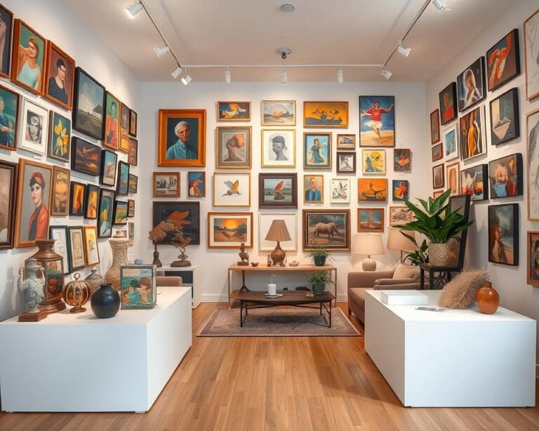Kunst aan de muur die persoonlijkheid uitstraalt