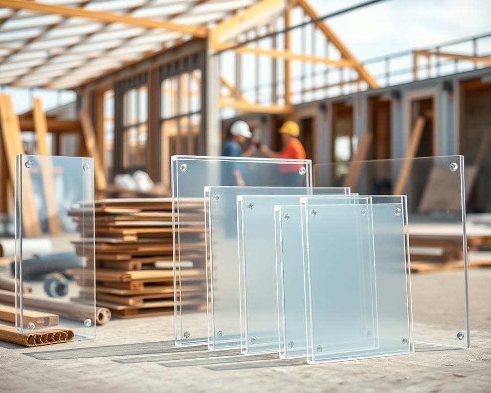 Polycarbonaat platen voor bouwprojecten