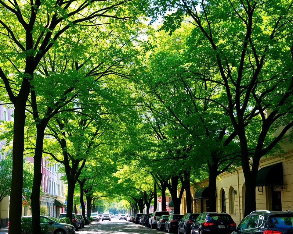 Wat is het effect van laanbomen op buurtkarakter?