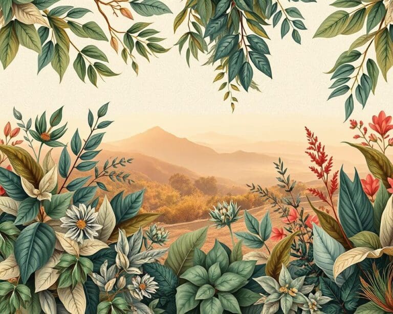 Wat zijn de trends in behang met natuurlijke prints?