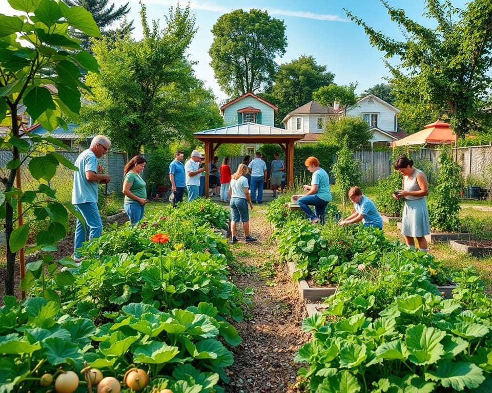 Wat zijn sociale voordelen van gedeeld tuinbeheer?