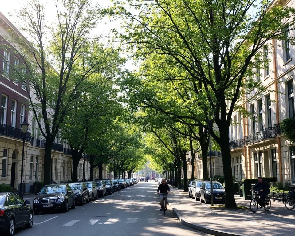 Wonen aan een autoluwe straat in de stad