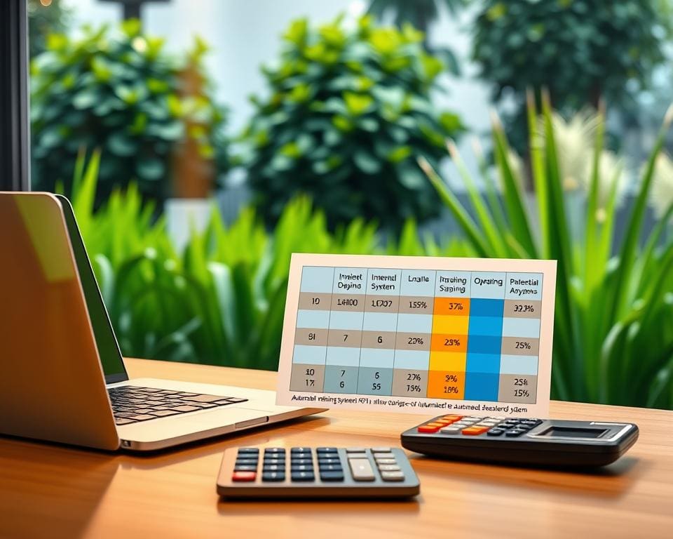 kosten-batenanalyse automatische tuinberegening