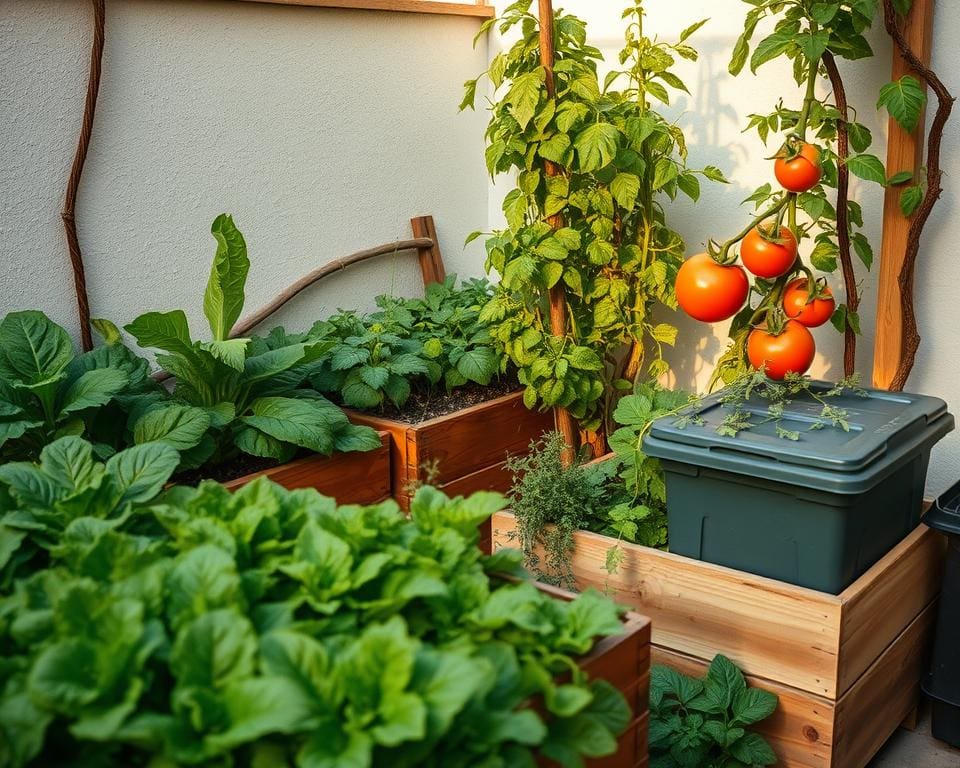 moestuin in huurhuis