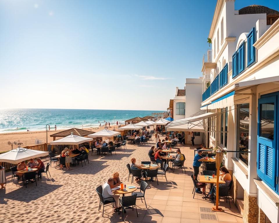 restaurants en cafés aan het strand