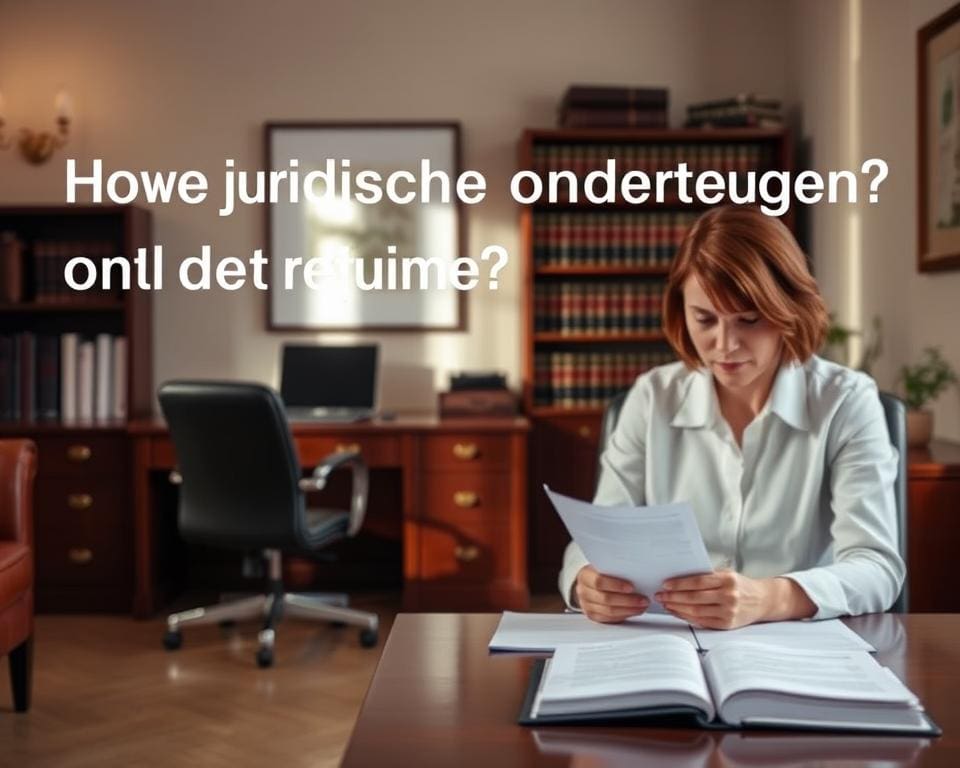 juridische ondersteuning aanvragen