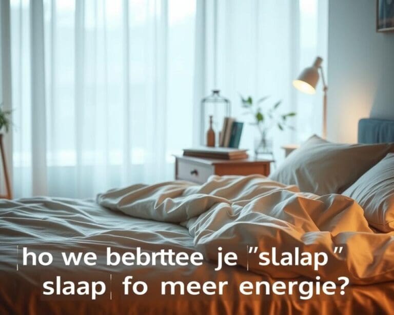 Hoe verbeter je je slaap voor meer energie?