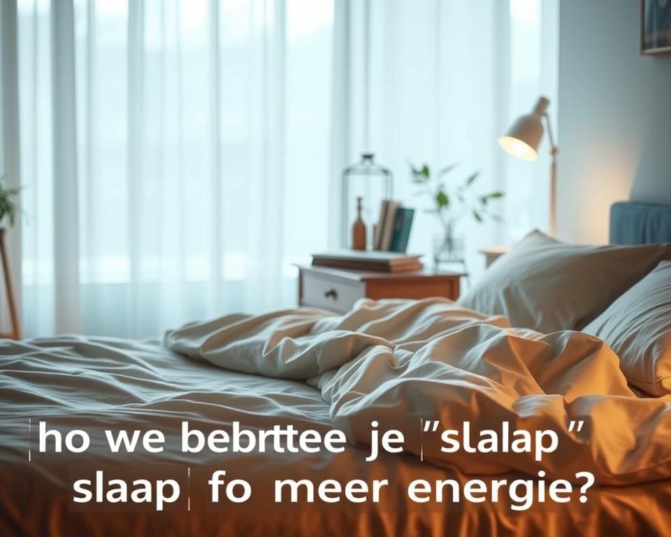 Hoe verbeter je je slaap voor meer energie?