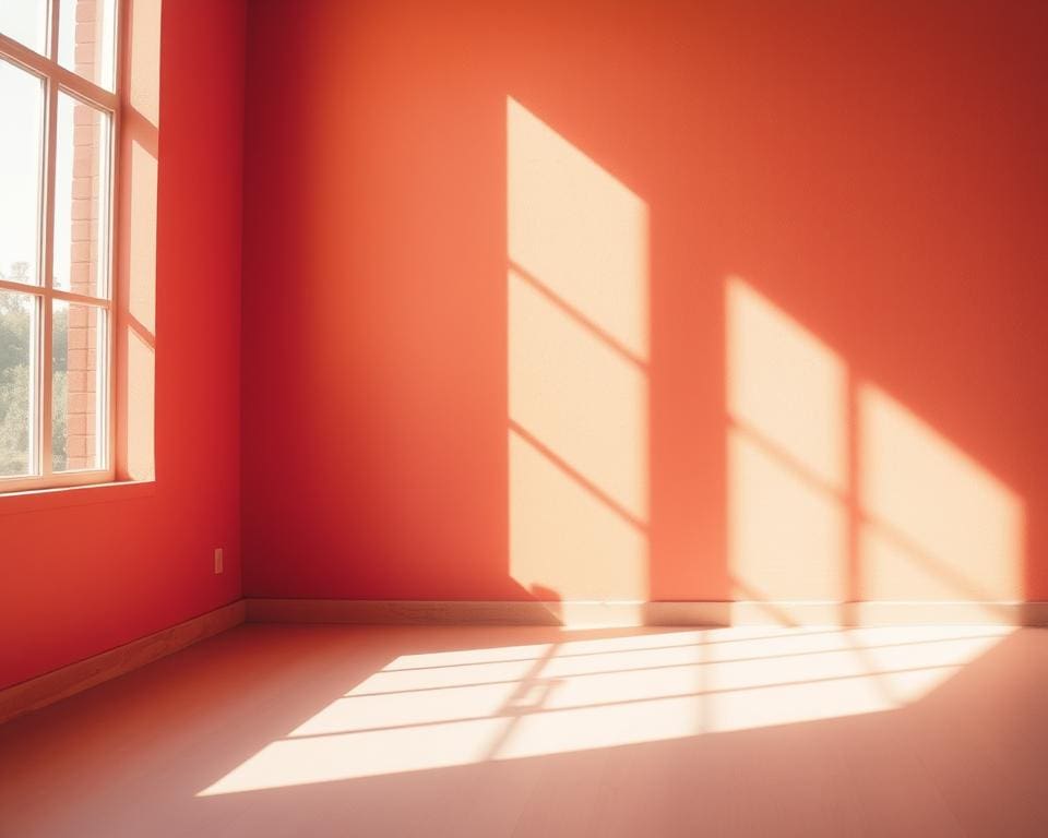 Op welke manier beïnvloedt licht de kleur van muren?
