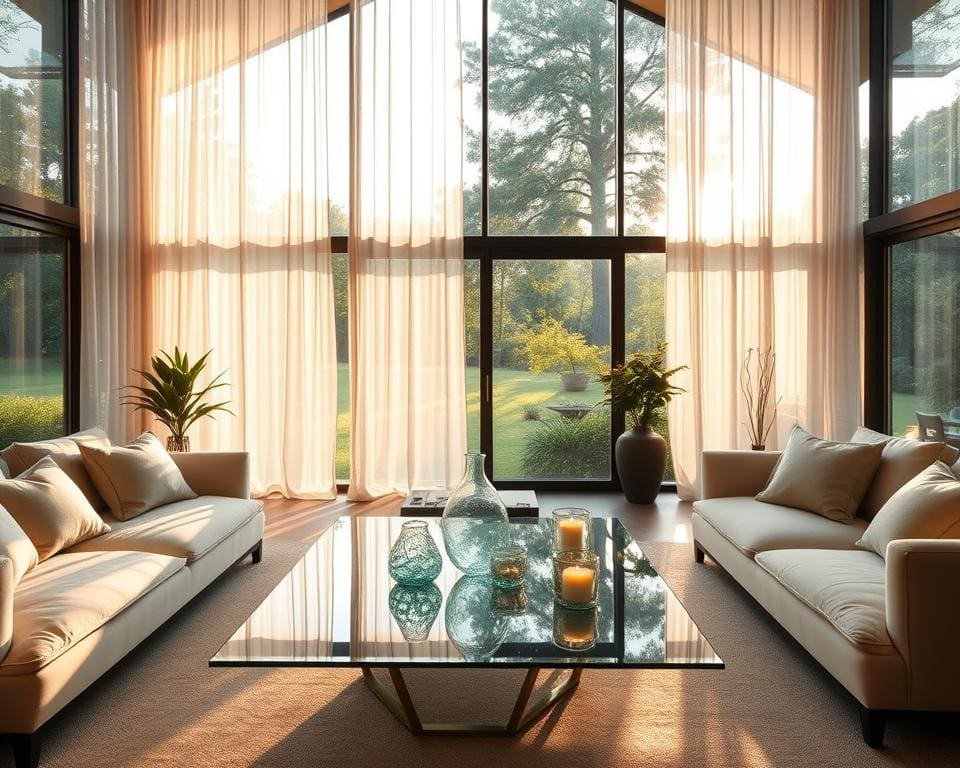 Op welke manier laat je glas onderdeel worden van sfeer?