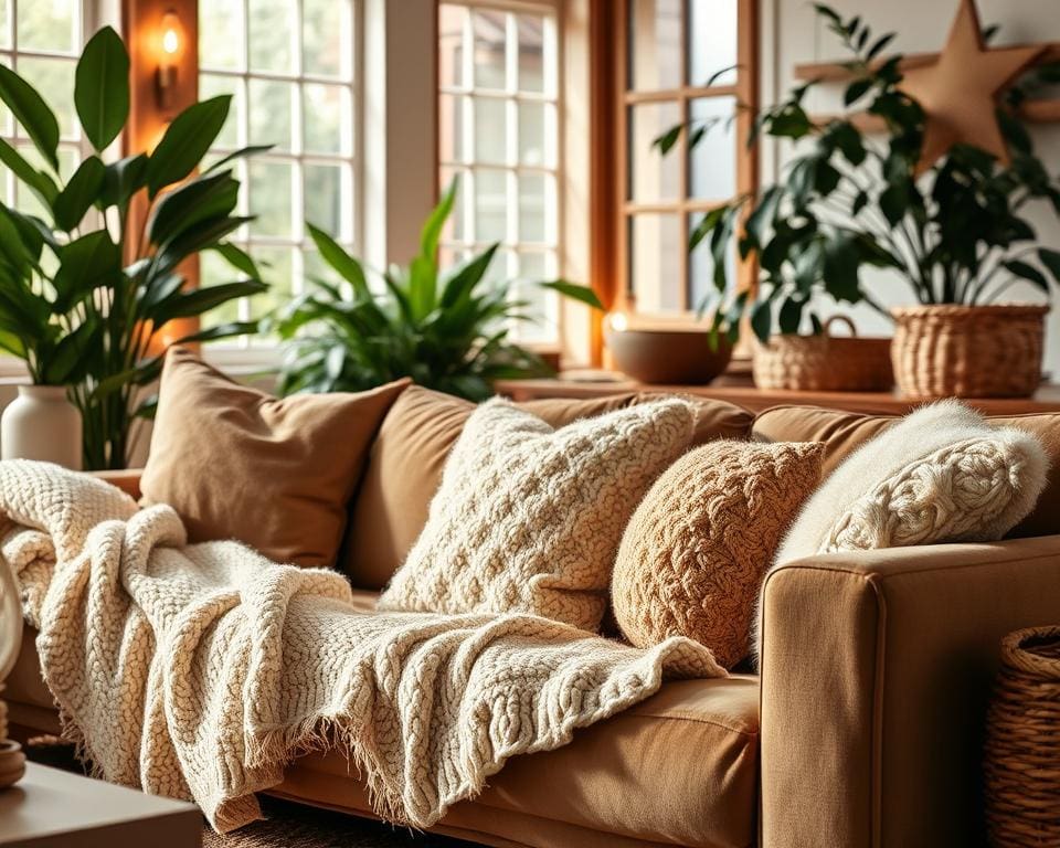 Welke materialen geven een kamer zachtheid?